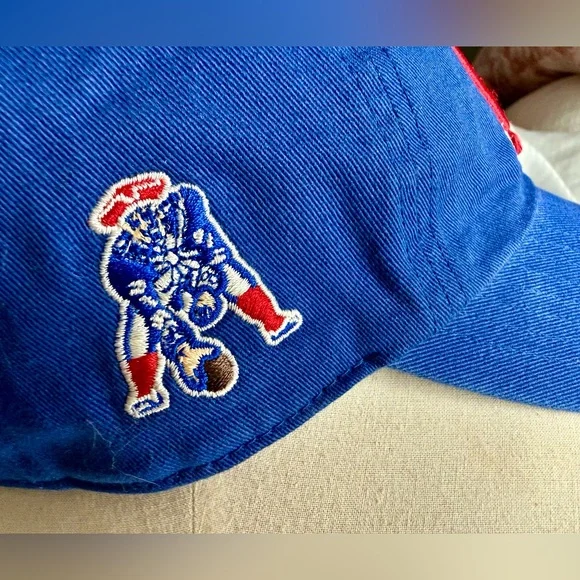 New England Patriots Hat NFL Football Cap Adjustable blue red - Picture 6 of 8
